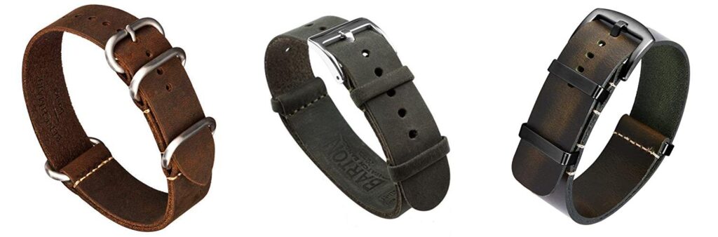 nato leather strap combined image