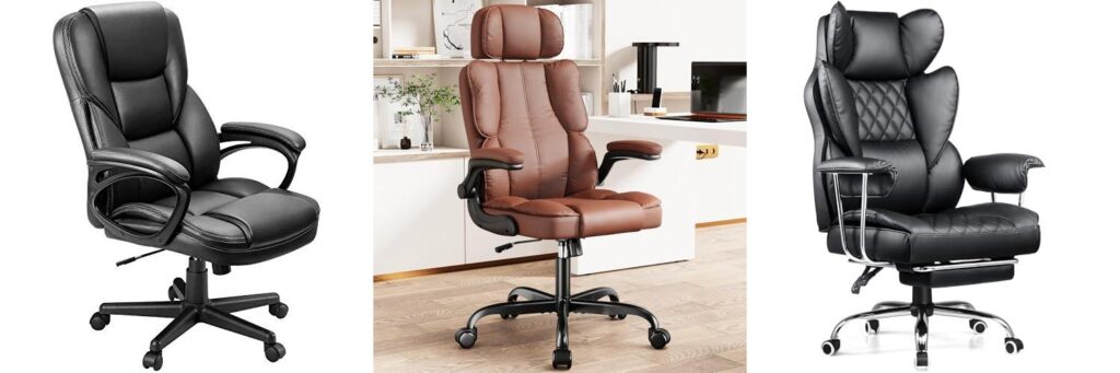 office chair leather combined image