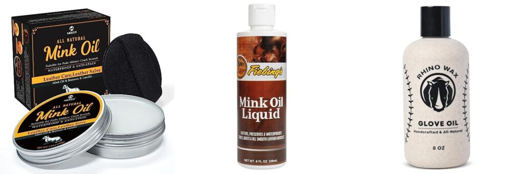 oil to soften leather combined image