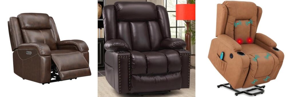 quality leather recliner combined image
