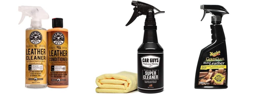 rated car leather cleaner combined image
