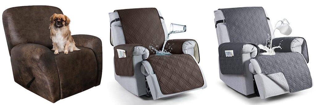 recliner covers for leather combined image