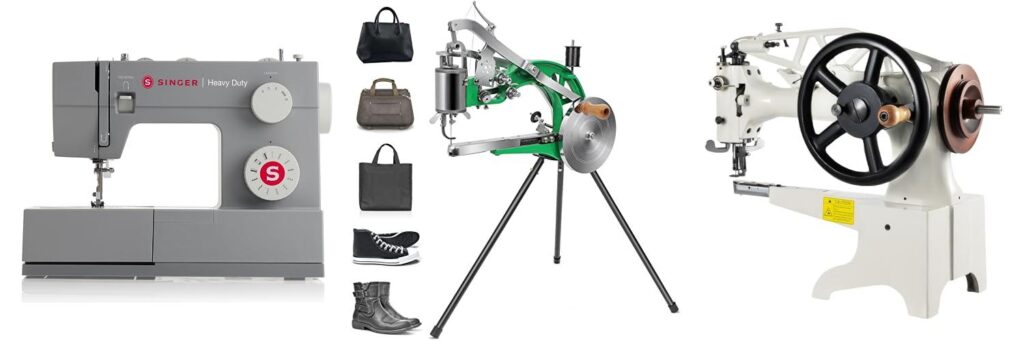 sewing machine for sewing leather combined image