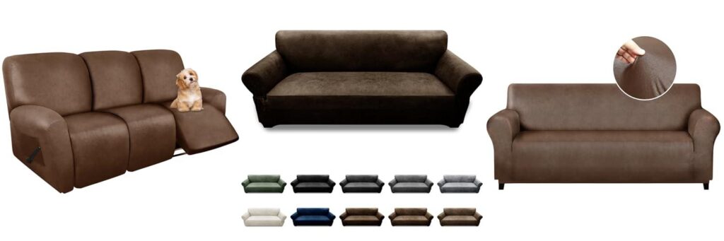 slipcovers for leather sofas combined image