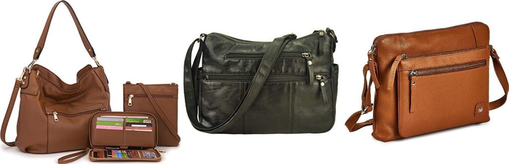 soft leather purses combined image