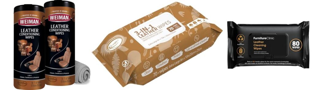 wipes for leather couch combined image