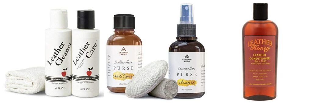 Leather Cleaner And Conditioner For Bags combined image