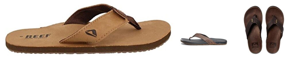 Leather Flip Flops For Men combined image