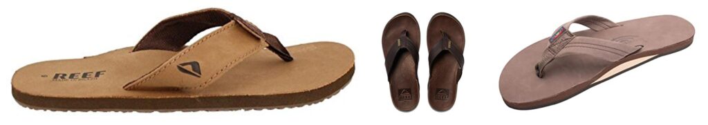 Leather Flip Flops Men combined image