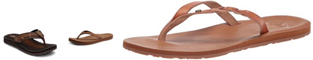 Leather Flip Flops Women combined image