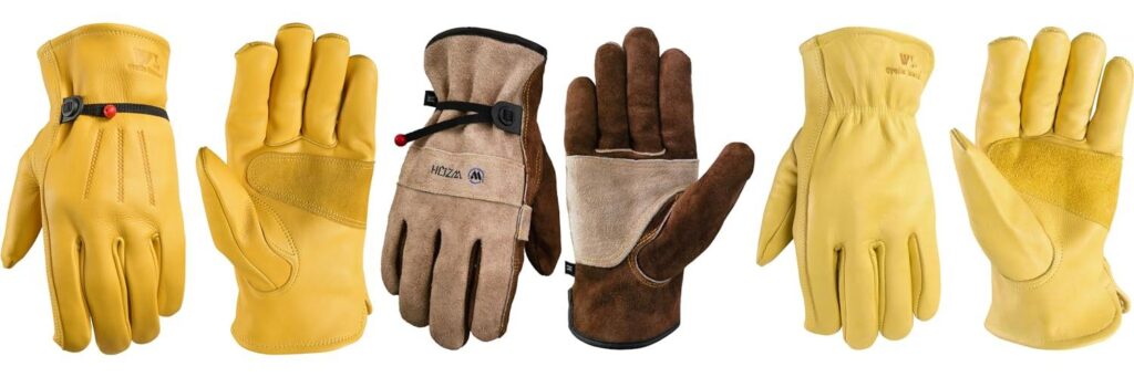 Leather Gloves For Men combined image