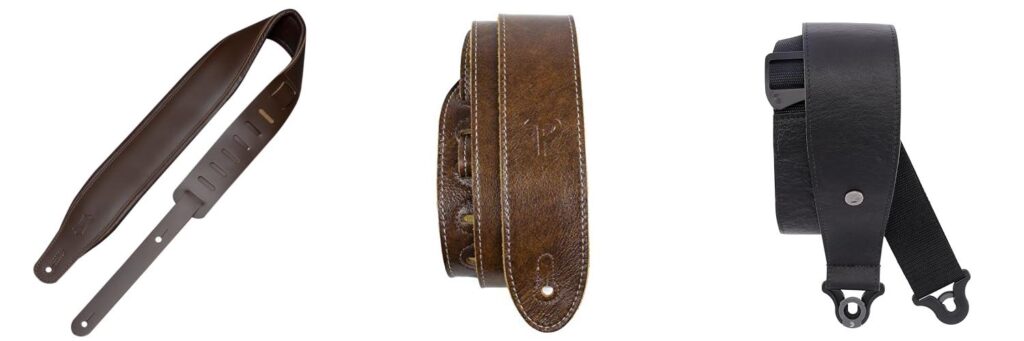 Leather Guitar Straps combined image