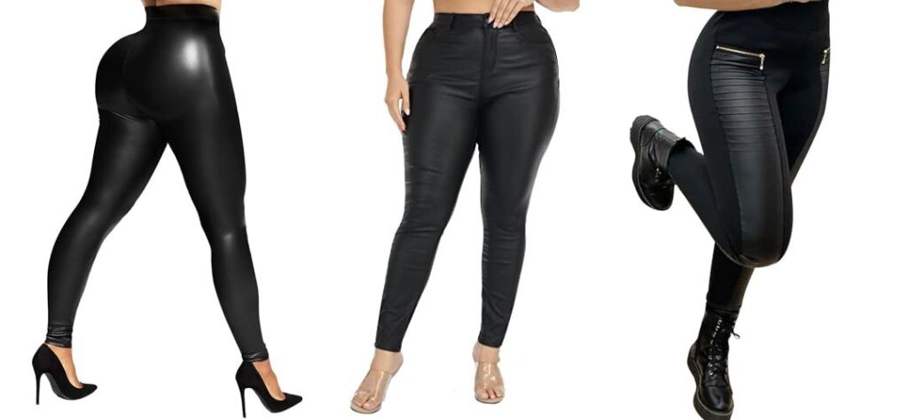 Leather Pants For Plus Size combined image
