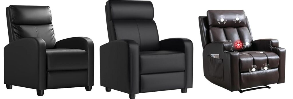 Leather Recliner Chair combined image