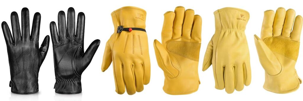 MenS Leather Gloves combined image