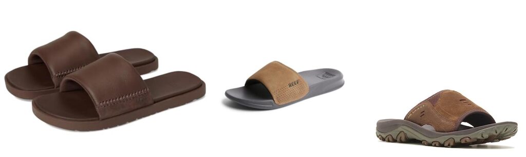 MenS Leather Slides combined image