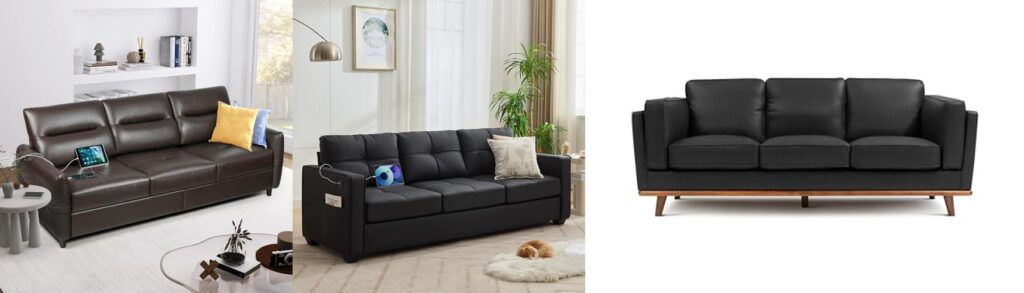Quality Leather Couch combined image