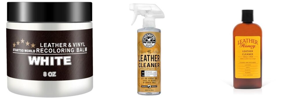 White Leather Cleaner combined image