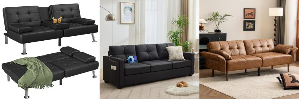 Affordable Leather Sofa combined image