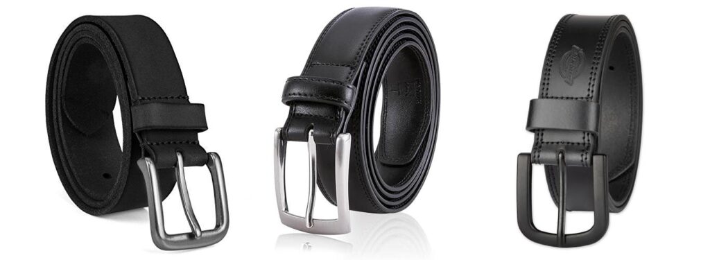 Black Leather Belt combined image