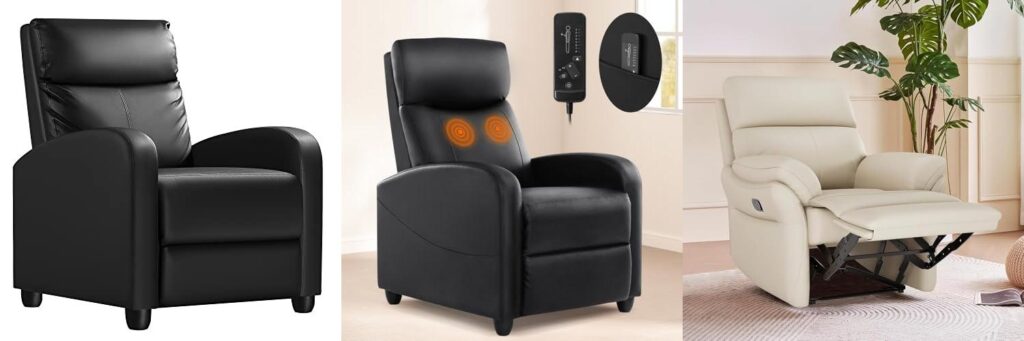Chair Leather Recliner combined image