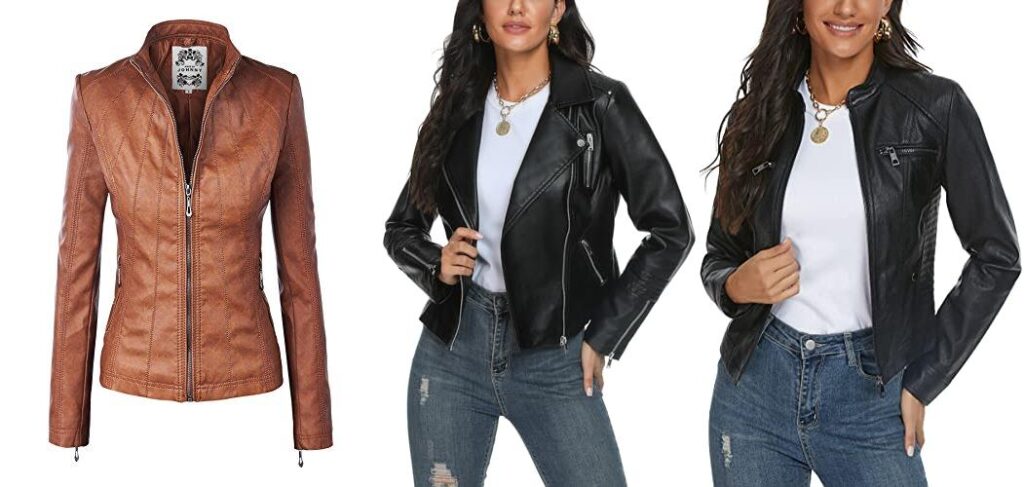 Fake Leather Jackets combined image