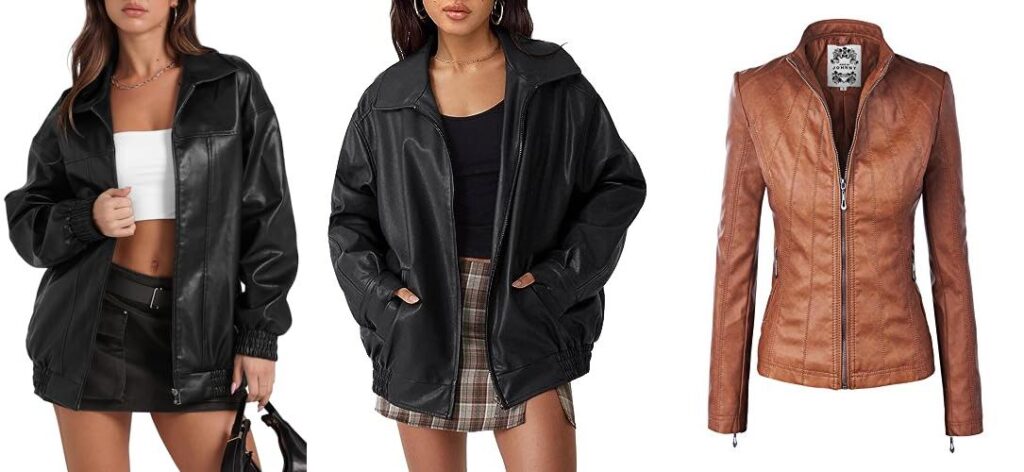 Faux Leather Jackets combined image