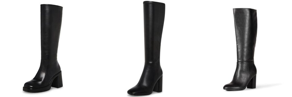 Knee High Leather Boots combined image