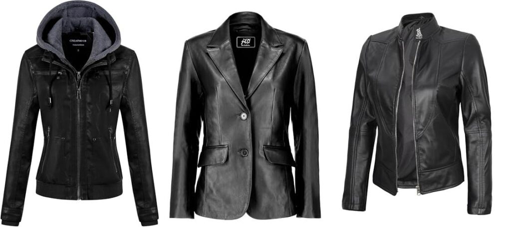 Ladies Leather Jackets combined image