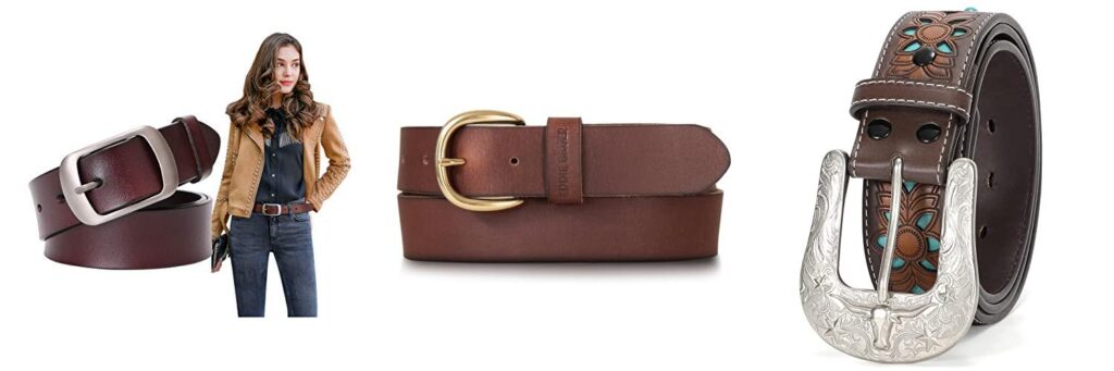 Leather Belts For Woman combined image
