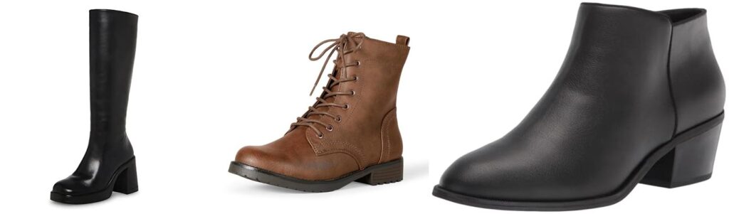 Leather Boots Women combined image