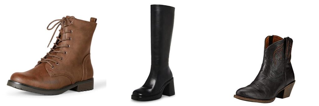 Leather Boots Womens combined image