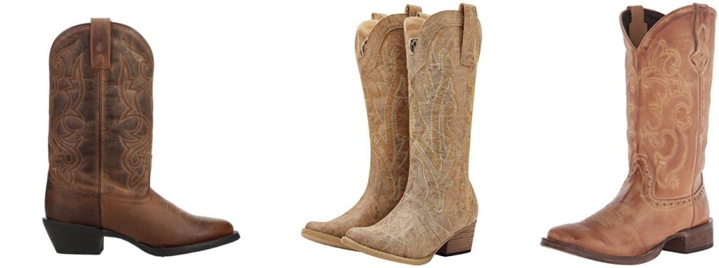Leather Cowboy Boots combined image