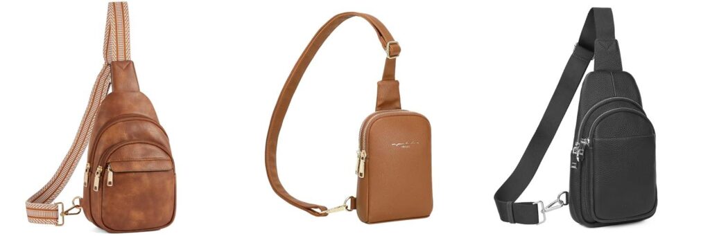 Leather Crossbody Bag For Travel combined image