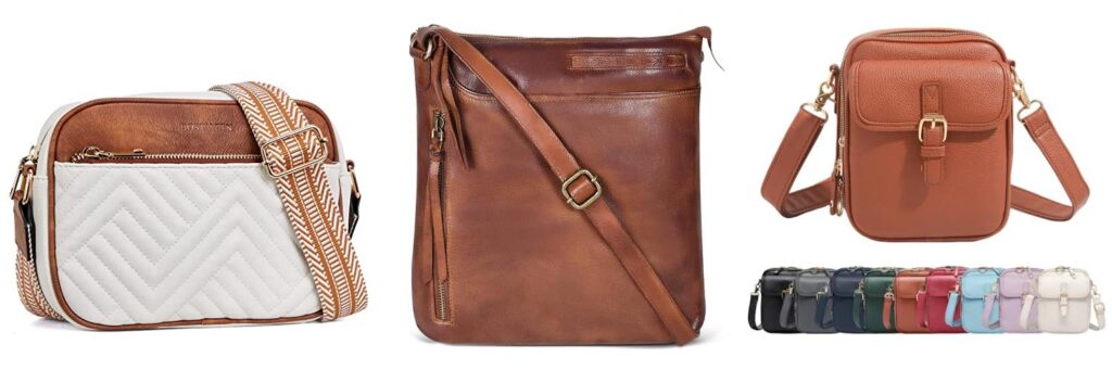 Leather Crossbody Bags For Women combined image