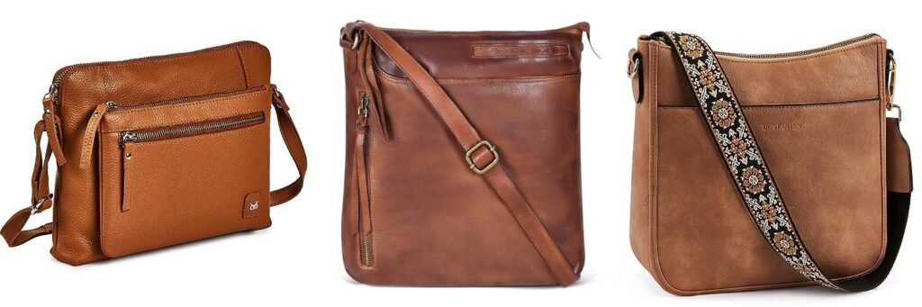 Leather Crossbody Handbag combined image