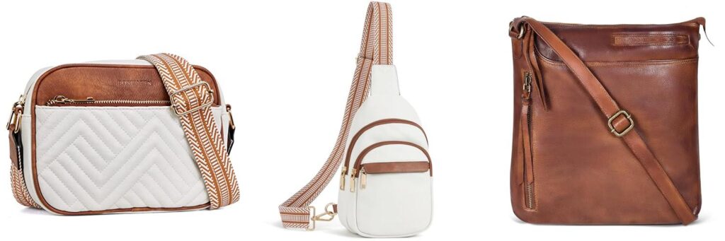 Leather Crossbody Purse combined image