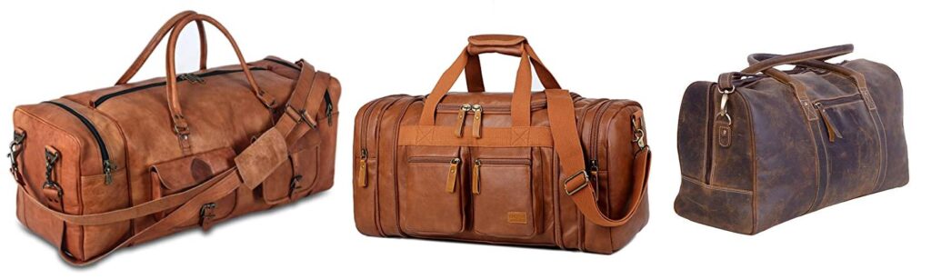 Leather Duffel Bag combined image