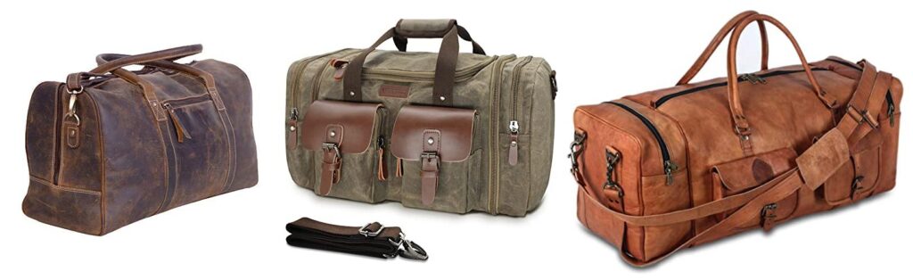 Leather Duffel combined image