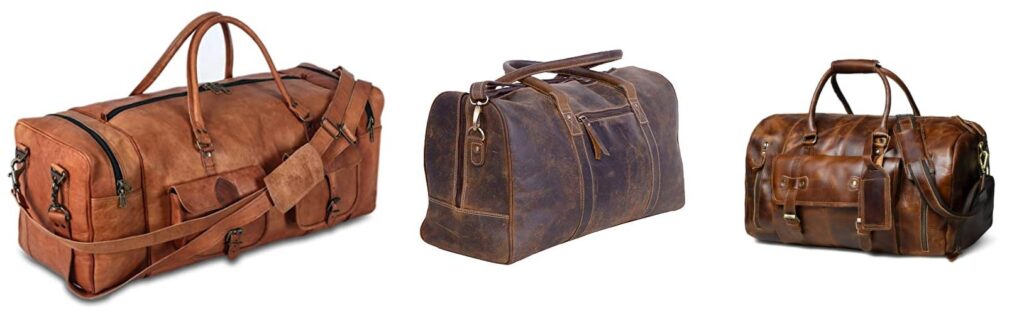 Leather Duffle Bag combined image