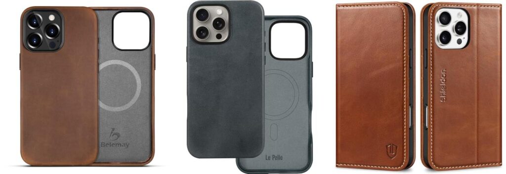 Leather Iphone Cases combined image