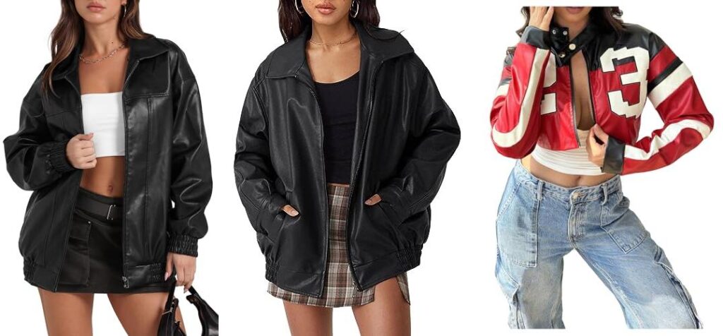 Leather Jacket Women combined image