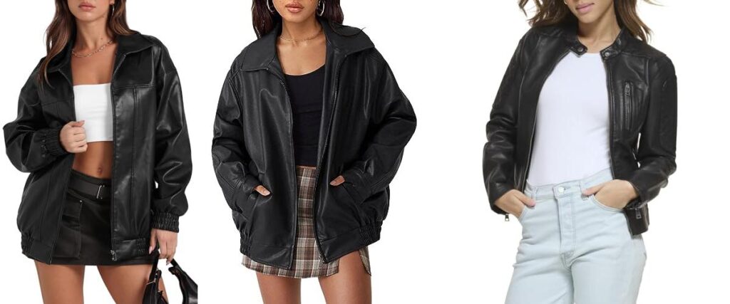 Leather Jackets For Women combined image