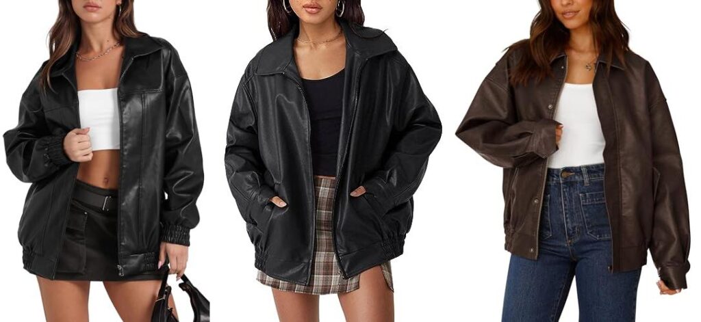 Leather Jackets Women combined image