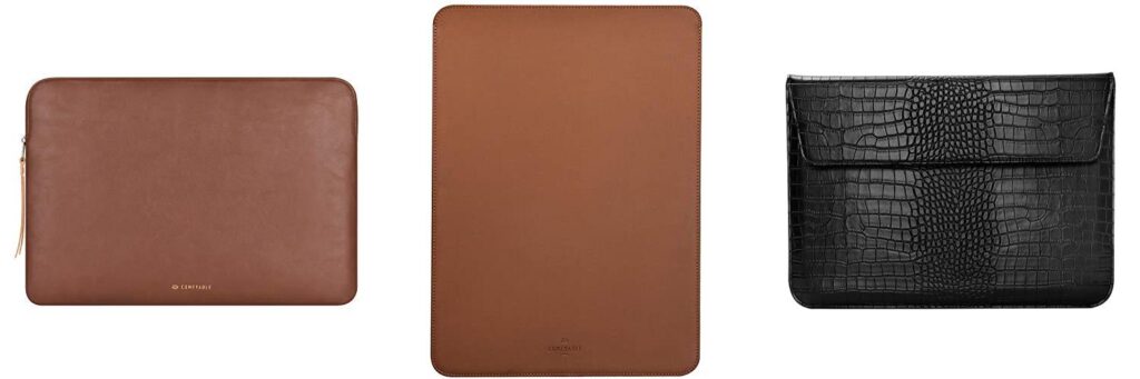 Leather Laptop Sleeve combined image