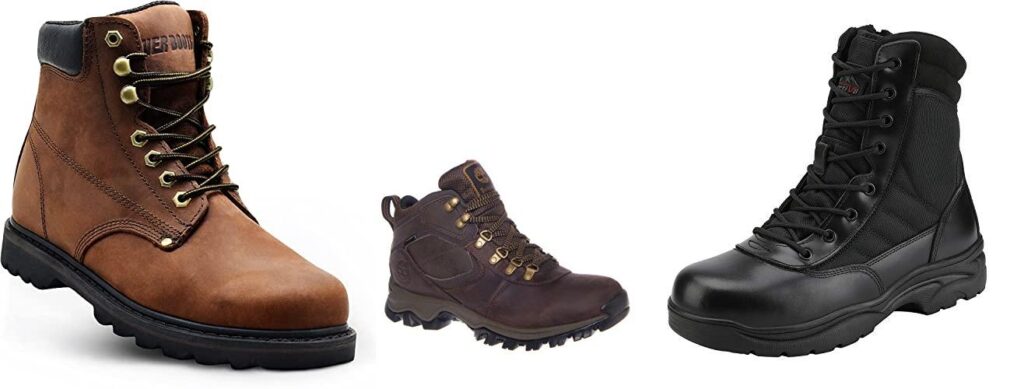 Leather Mens Boots combined image