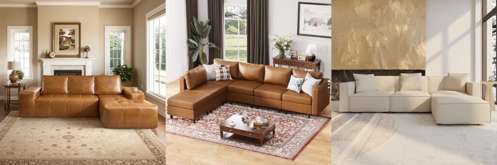 Leather Modular Sofa combined image