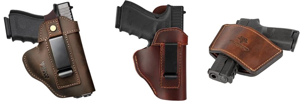 Leather Pistol Holsters combined image