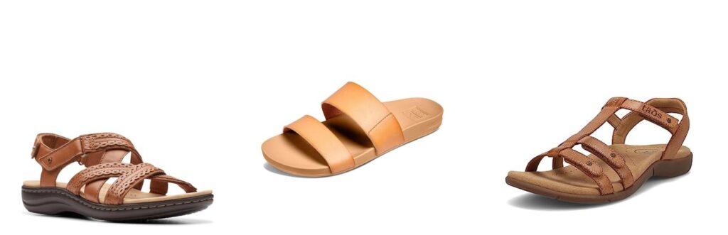 Leather Sandals For Walking combined image