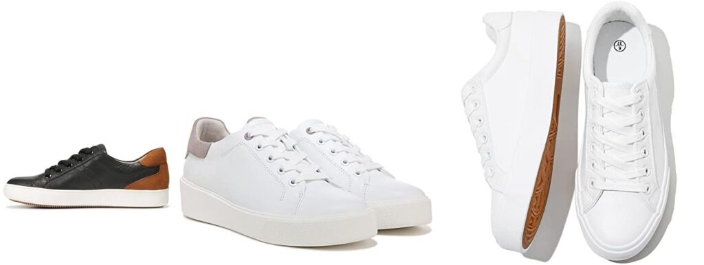 Leather Sneakers For Walking combined image